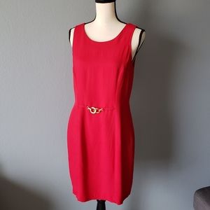 Vintage Red Gold Hook Dress